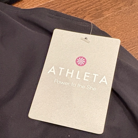 Athleta Kokomo Swim Dress Black NWT Size Small Built-In Bra - Picture 11 of 13